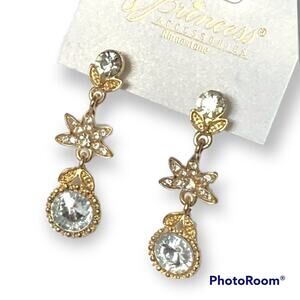 BOGO Princess Accessories rhinestone drop earrings - bridal, formals, prom